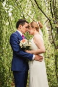 Hochzeitsfotografie Reportage im Normannenhaus mit Brautpaarshooting im Botanischen Garten