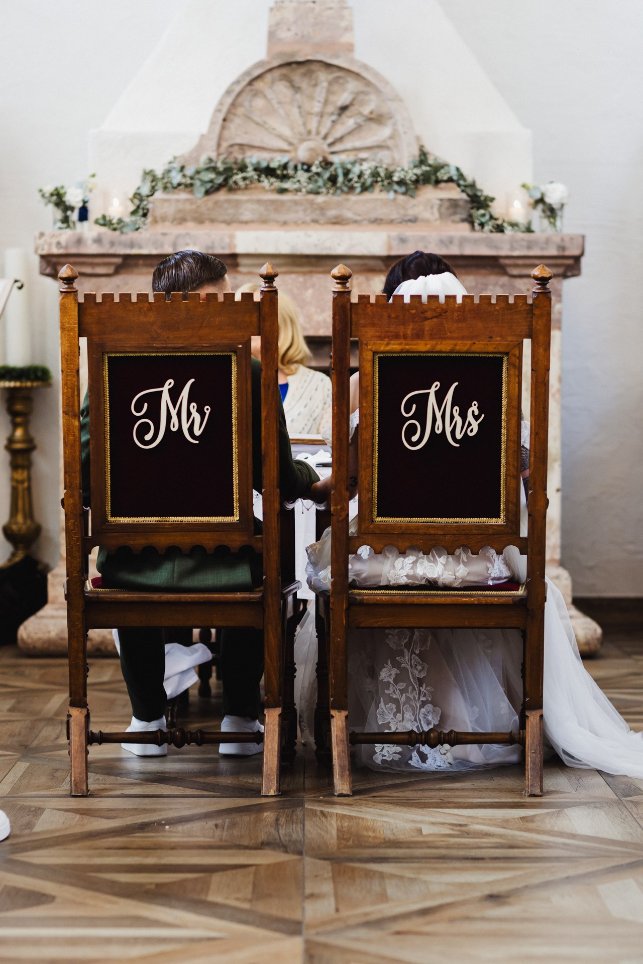 Emotionale Momente und Freudentränen während der Trauung in der Hochzeitskapelle Callenberg